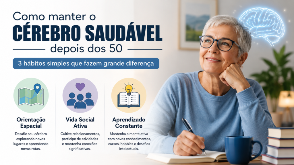 Como manter o cérebro saudável depois dos 50